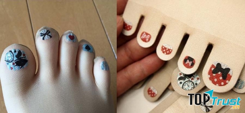 Vớ có sẵn sơn móng chân