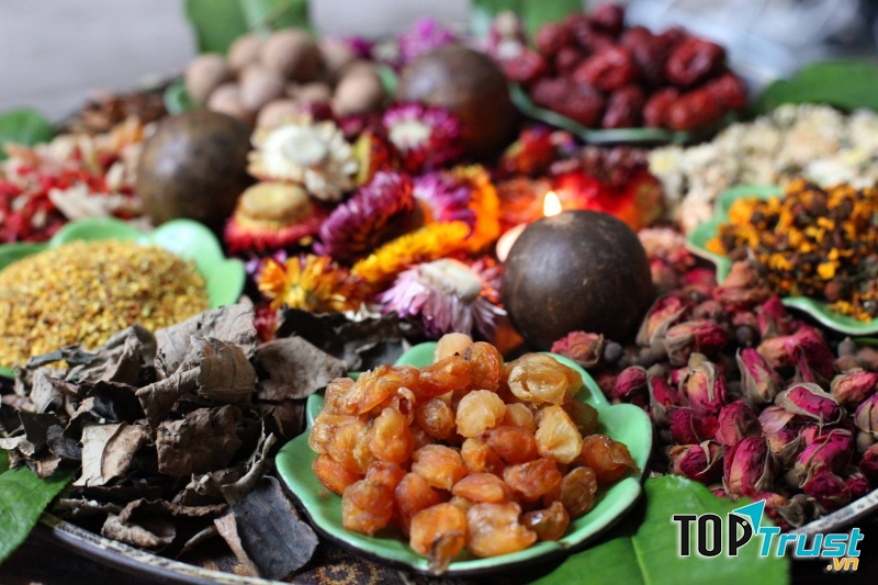 Đa dạng các loại trà.