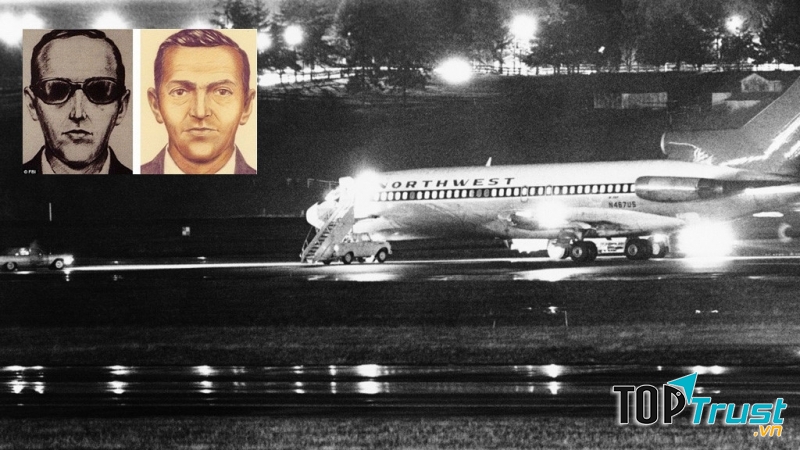 Chiếc Boeing 737 chờ tiếp liệu tại sân bay Seattle - hiện trường vụ cướp của DB Cooper