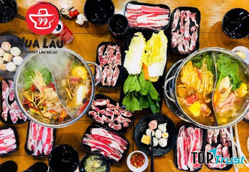 VUA LẨU 99 - Buffet lẩu bò Úc 99k