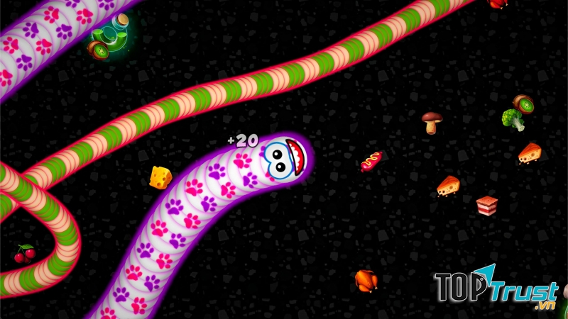 Game Vùng Giun Đất.io - Rắn phàm ăn