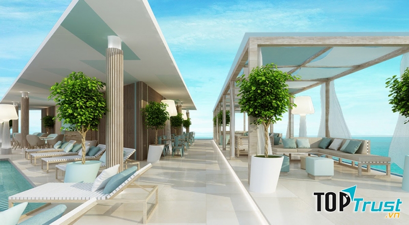 Thiết kế dự án Fusion Suites Vũng Tàu vô cùng trẻ trung và độc đáo, phù hợp với gia đình trẻ