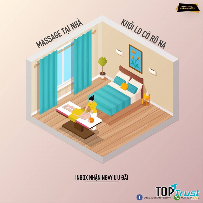 Dịch vụ massage tại nhà của Vuông Tròn Spa.
