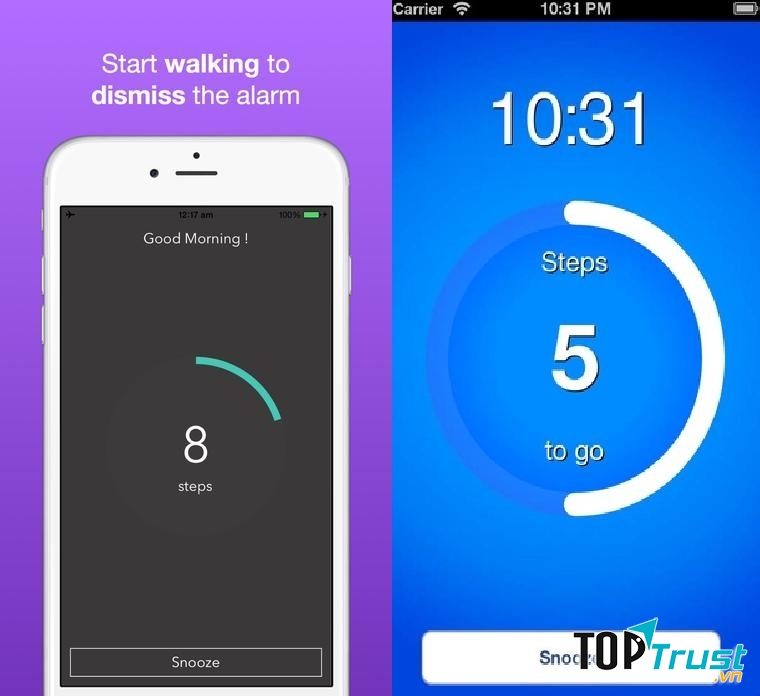 Tải ứng dụng Walk me up để cùng tập luyện mỗi sáng nào!