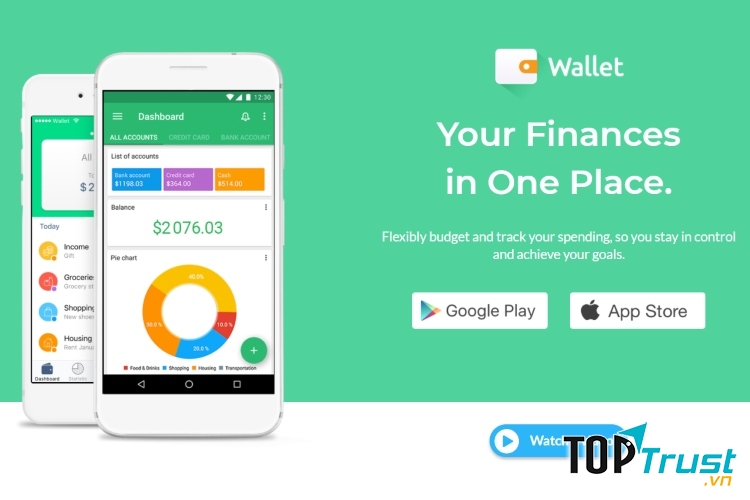 Ứng dụng quản lý tài chính Wallet