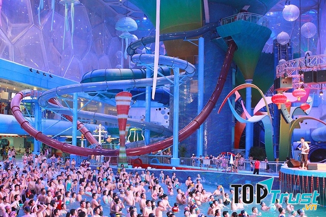 Watercube Waterpark ở Bắc Kinh, Trung Quốc