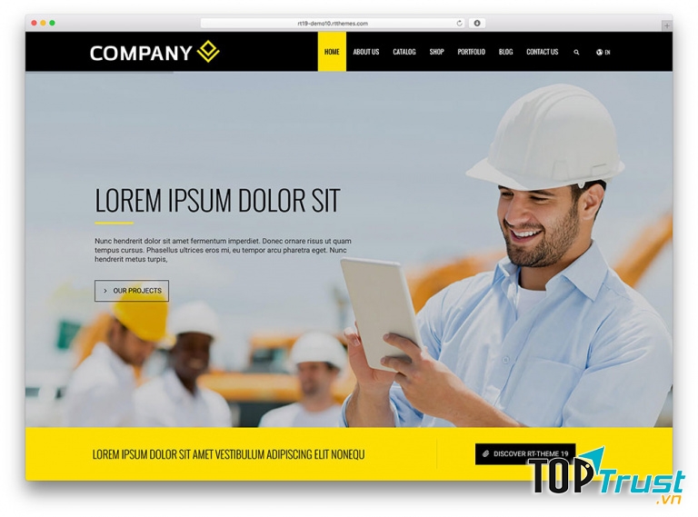 Mẫu website giới thiệu công ty, doanh nghiệp