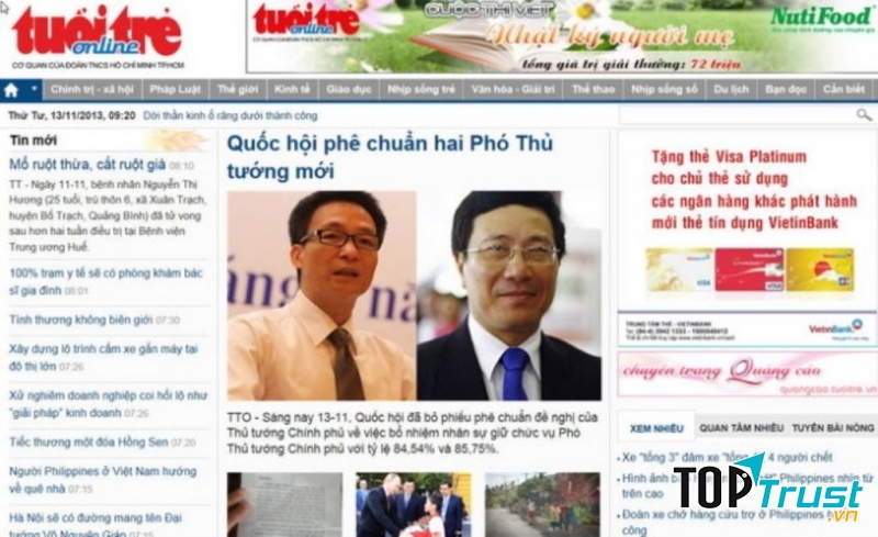 Trang chủ báo Tuổi trẻ online