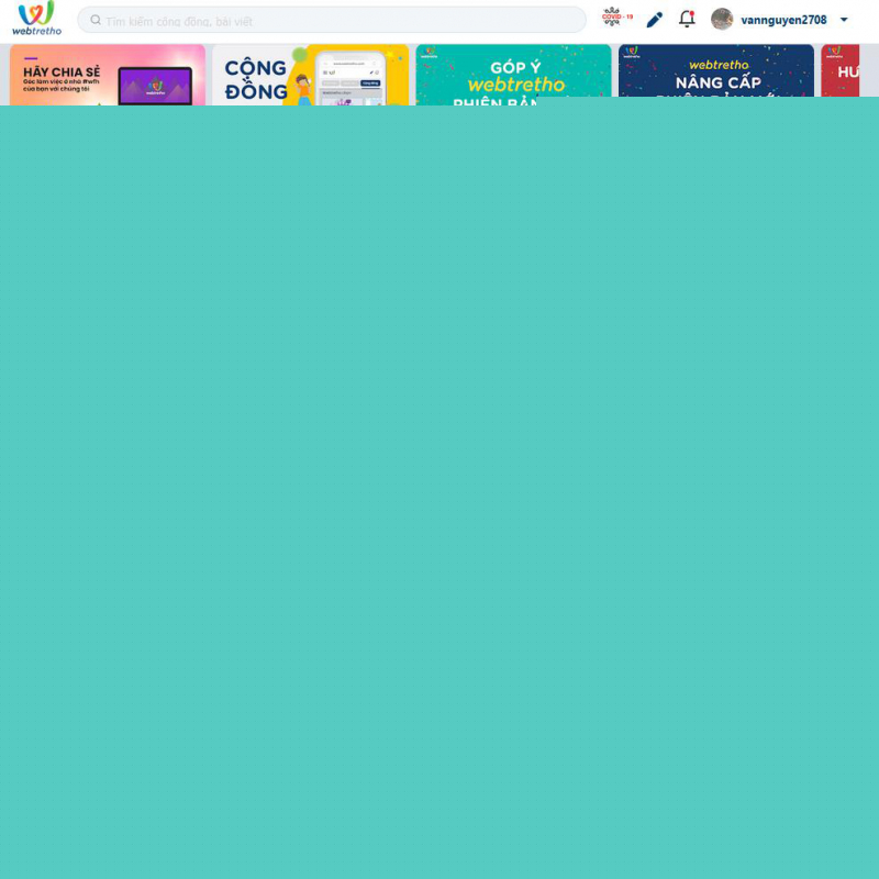 Trang chủ của webtretho.com