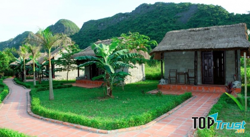 Khung cảnh rất giản dị, đơn sơ