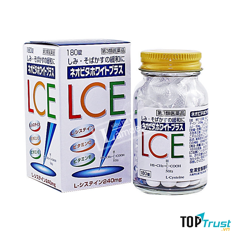 White Plus LCE Viên Uống Trắng Da, Trị Nám, Tàn Nhang Nhật Bản 180 Viên