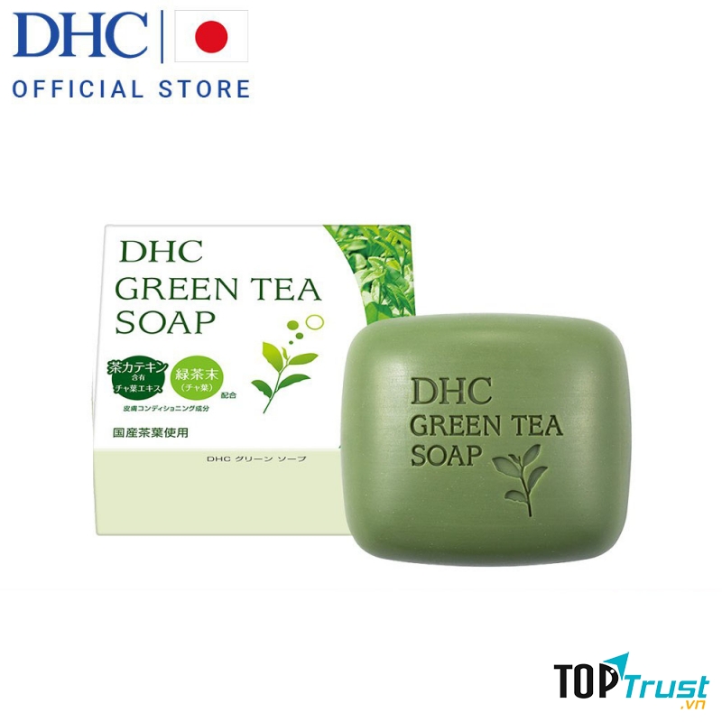 Xà bông rửa mặt trà xanh DHC Green Tea Soap