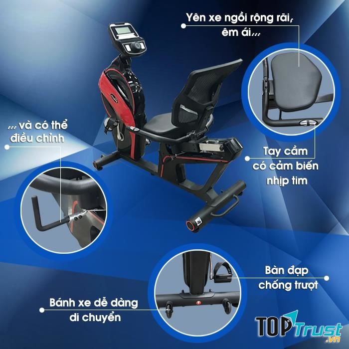 Xe đạp tập cao cấp DLE-72816R