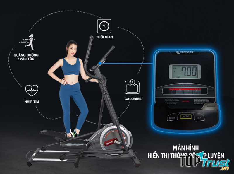 Xe đạp tập Kingsport elloptical bike EB-8901