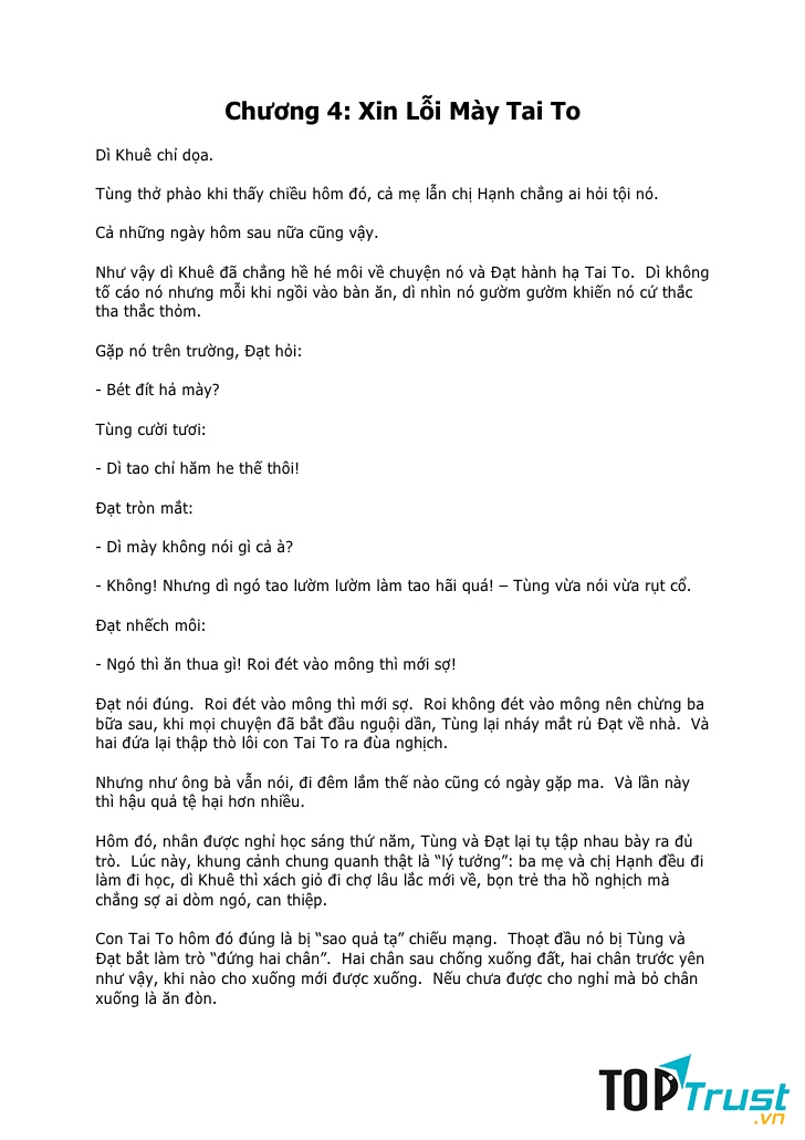 Xin lỗi mày Tai To
