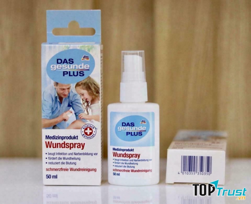 XỊT CẦM MÁU VÀ KHỬ TRÙNG VẾT THƯƠNG NHẸ WUNDSPRAY