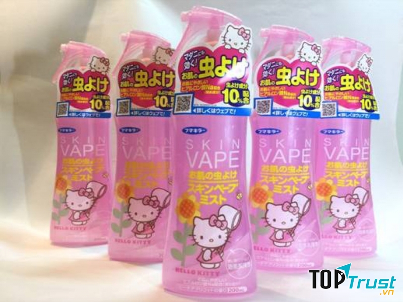 Xịt Chống Muỗi Và Côn Trùng Nhật Bản Skin Vape Hello Kitty
