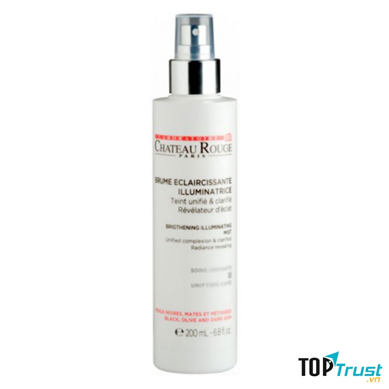 Xịt dưỡng ẩm trắng da Chateau Rouge Brightening Illuminating Mist
