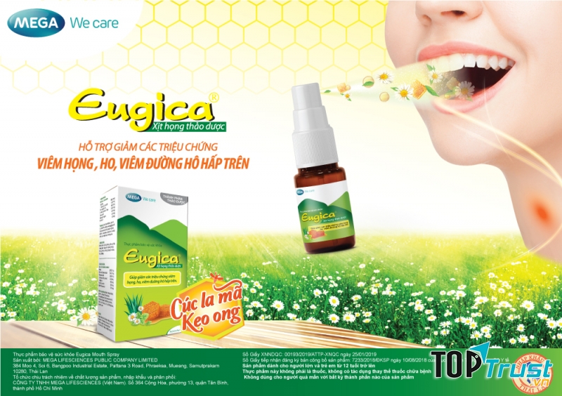 Eugica xịt họng thảo dược