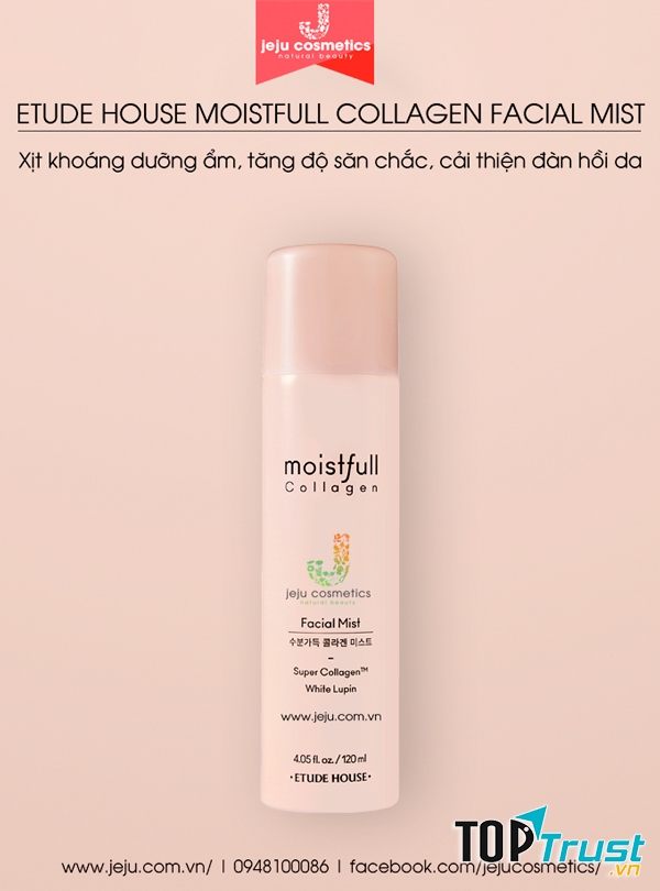Xịt khoáng Etude House Moistfull Collagen Facial Mist