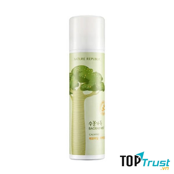 Xịt khoáng làm dịu da Nature Republic Waterful Baobab Mist Chamomile