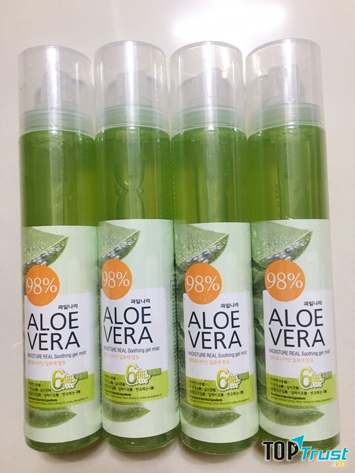 Xịt khoáng nha đam Aloevera Soothing Mist Hàn Quốc 118ml