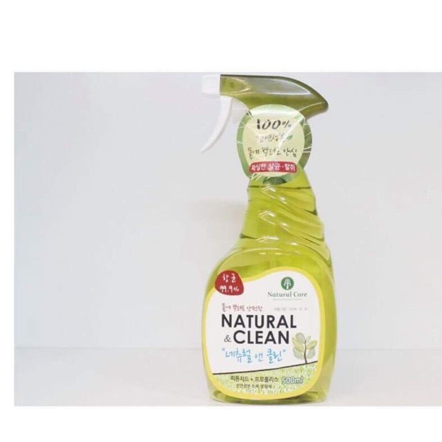 Xịt khử mùi diệt khuẩn Natural&Clean