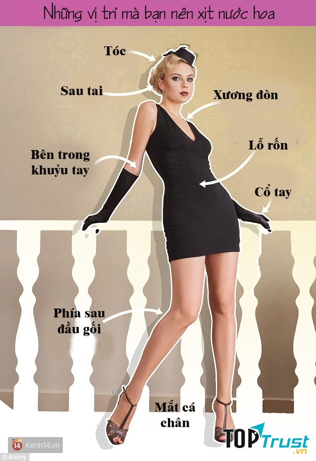 Một số điểm khuếch tán nhiệt trên cơ thể