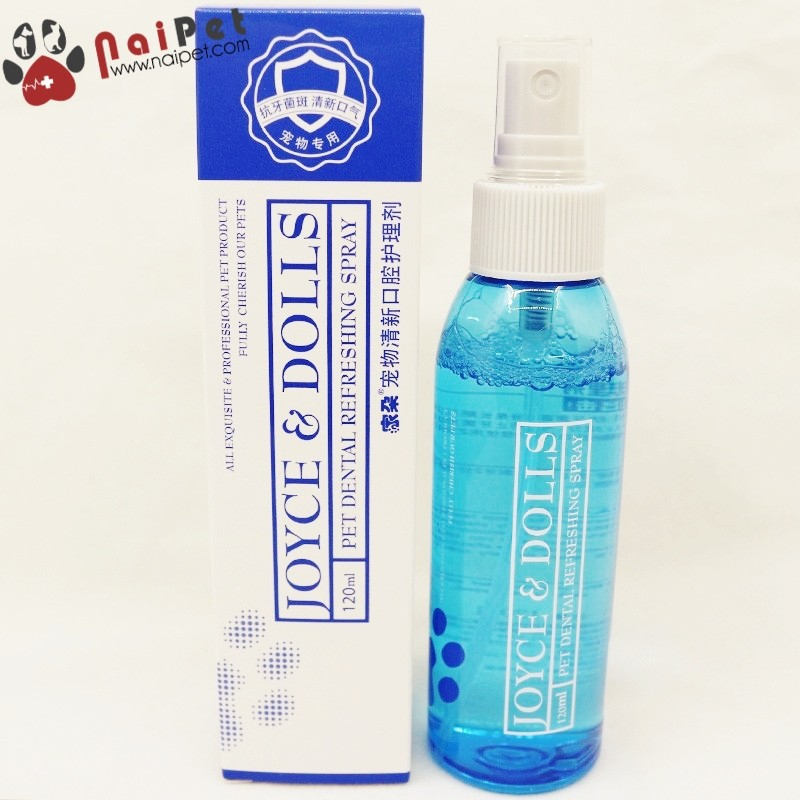 Xịt thơm miệng cho chó mèo Joyce & Dolls Pet Dental Refreshing Spray