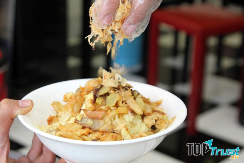 Xôi gà nấm hương