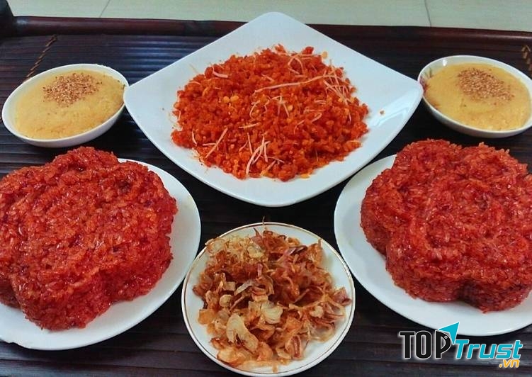 Xôi gấc ngày tết