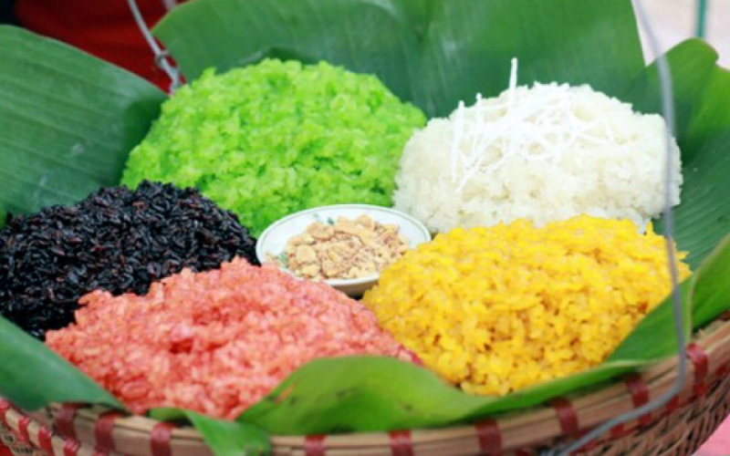 Xôi nhiều màu