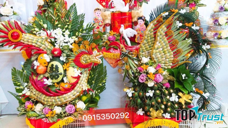 Tráp lễ sang trọng, đẹp mắt