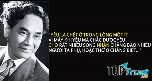 Qua từng ý thơ của mình, Xuân Diệu bộc lộ quan niệm về tình yêu