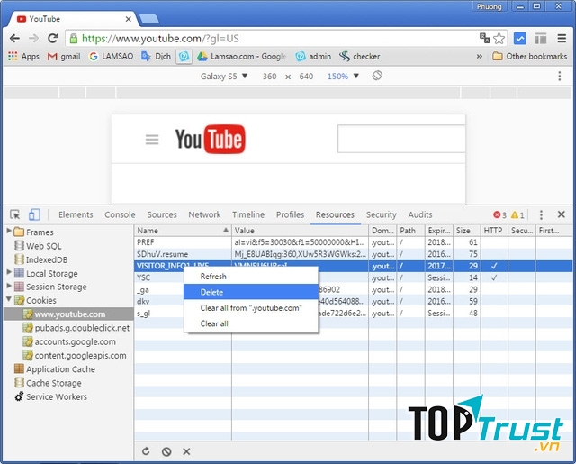 Giao diện Material Design của Youtube