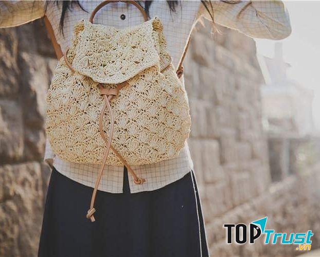 Một mẫu balo đan cói mềm đáng yêu của Yoyopanda
