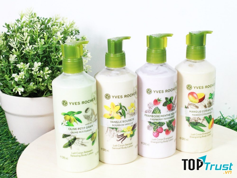 Sữa dưỡng thể Yves Rocher Raspberry Peppermint Body Lotion dễ dàng thẩm thấm sâu vào bên trong làn da