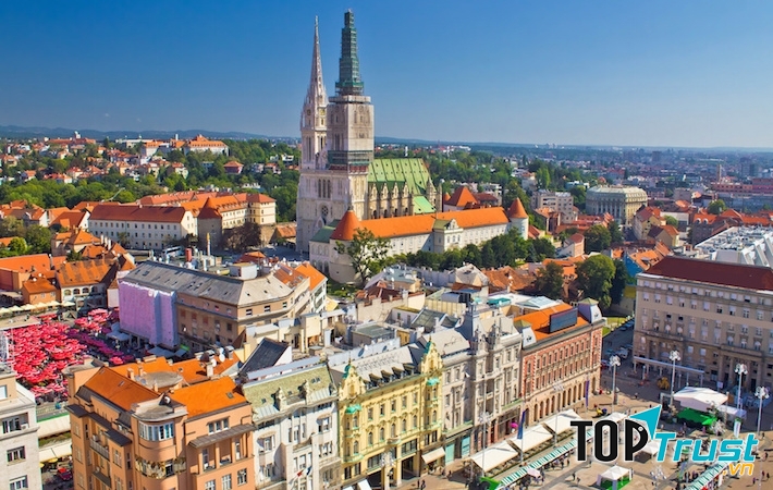 Du lịch tại thành phố Zagreb khá rẻ so với những trung tâm du lịch khác của Châu Âu