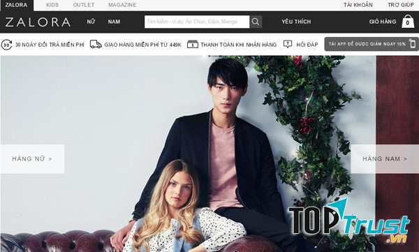 Website của Zalora
