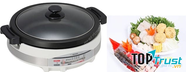 NỒI LẨU ĐIỆN ZOJIRUSHI EP-RAQ30-XJ sở hửu vẻ ngoài đẹp mắt với chất liệu cao cấp