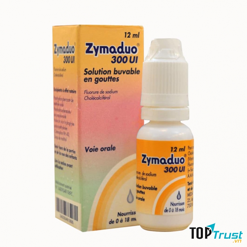 Zymaduo 300UI Vitamin D3 & Fluor 12ml - Chống còi xương