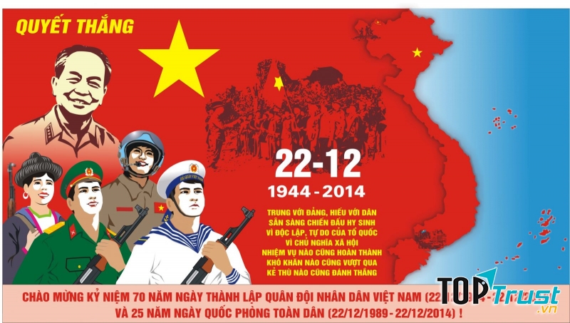 Bài thơ hay chào mừng ngày thành lập quân đôi nhân dân Việt Nam 22-12