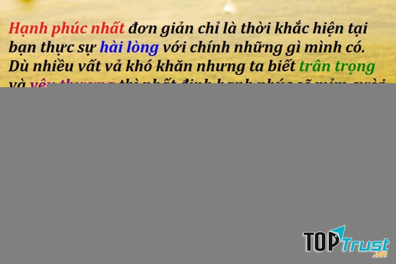 Bài thơ hay viết về Hạnh phúc