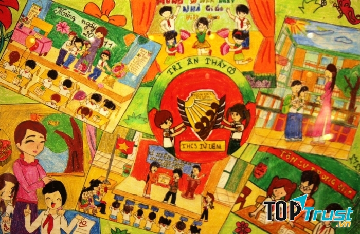 Bức tranh vẽ ý nghĩa nhất ngày 20/11