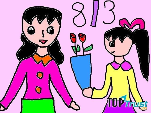 Bức tranh vẽ ý nghĩa nhất ngày 8/3