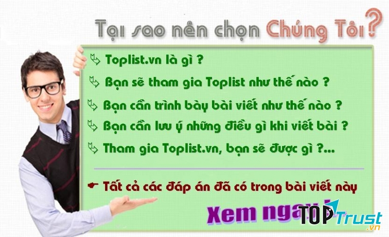 Câu hỏi thường gặp khi tham gia TopTrust.vn.vn
