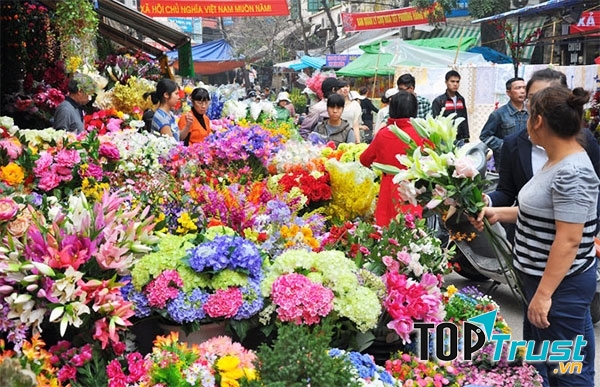 Chợ hoa đẹp nhất Hà Nội