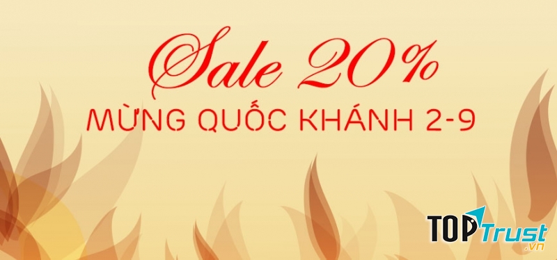 Chương trình khuyến mãi, giảm giá, sale hấp dẫn nhất 2/9