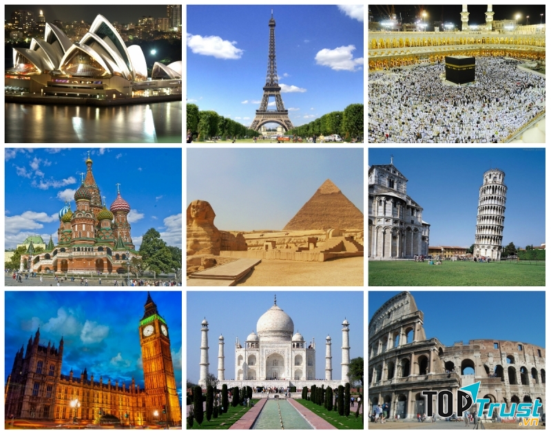 Công trình kiến trúc mang tính biểu tượng cho quốc gia nổi tiếng nhất