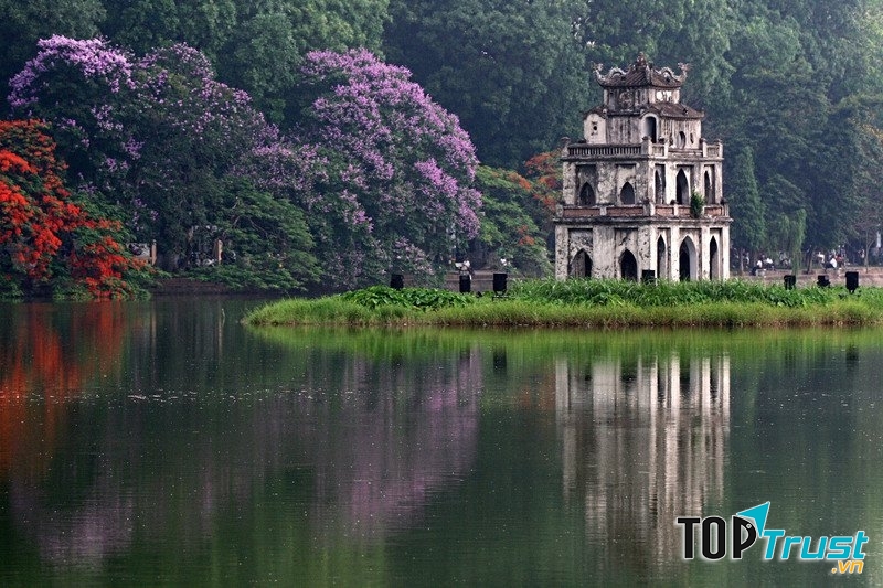 Công trình kiến trúc tiêu biểu của thủ đô Hà Nội.